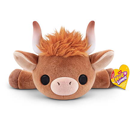 Hug a Lumps Holly the Highland Cow by ZURU - Small 1.65lbs Cuddly Weighted Plush Toy