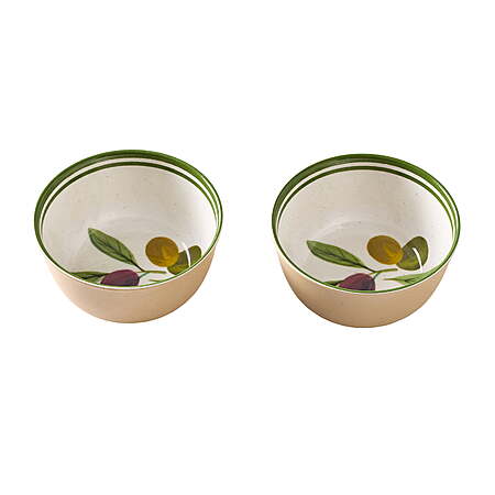 Better Homes & Gardens 14 oz Round Reusable Dishwasher-Safe Bamboo Melamine Plastic Dip Bowl (2 Count) - 3 options from