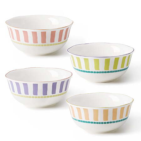 Carote 4-Piece Ceramic Cereal Bowls Set