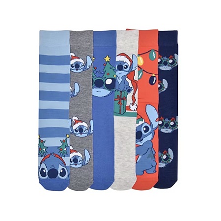 6-Pack SpongeBob Men's Crew Socks (Size 10-13, Spongebob or Stitch) $2.90