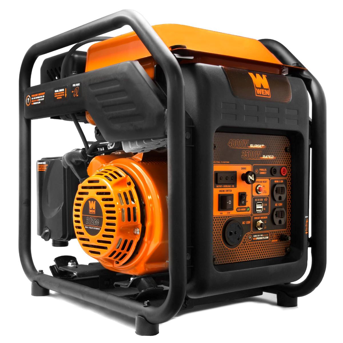 WEN GN400i RV-Ready 4000-Watt Open Frame Inverter Generator, CARB Compliant - Back in Stock - FS $393.81