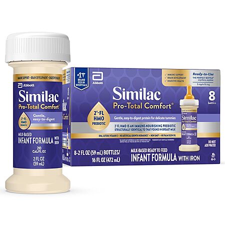 Similac Pro-Total Comfort Infant Formula 8pack 2oz $4.49 - 2026-02-27