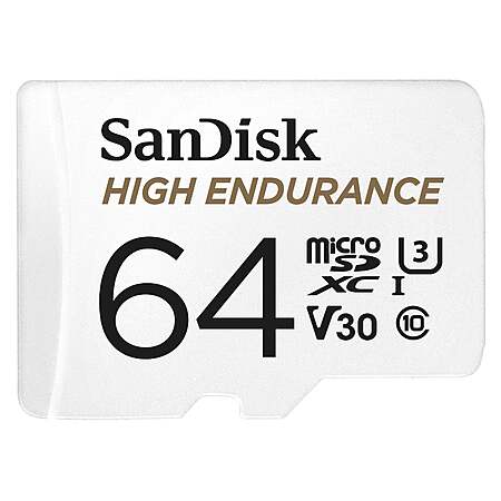 64GB SanDisk High Endurance U3 microSDXC Memory Card