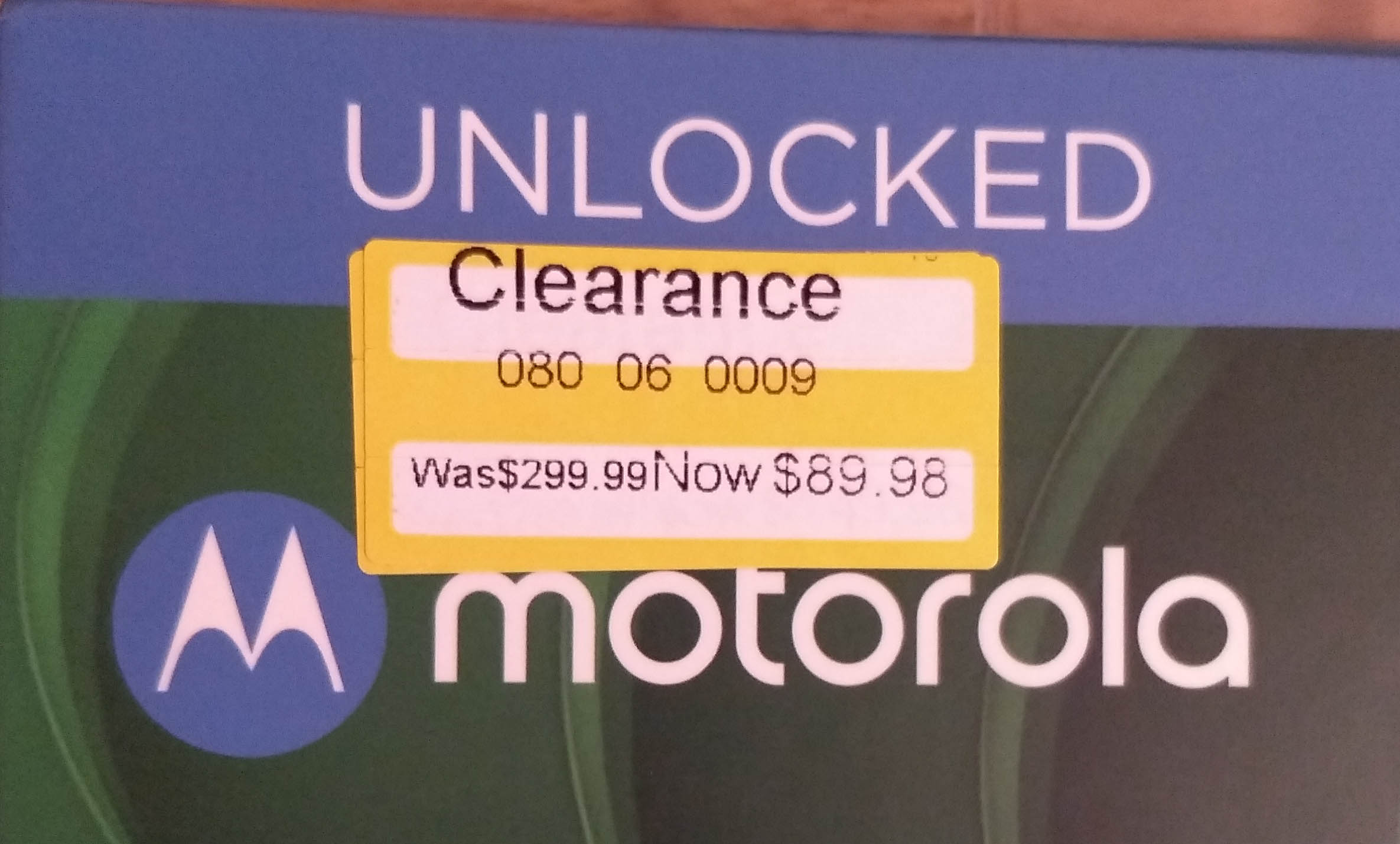 Motorola G7 phone UNLOCKED $89.98 or $149.98 on clearance @ Target. In-store only, YMMV