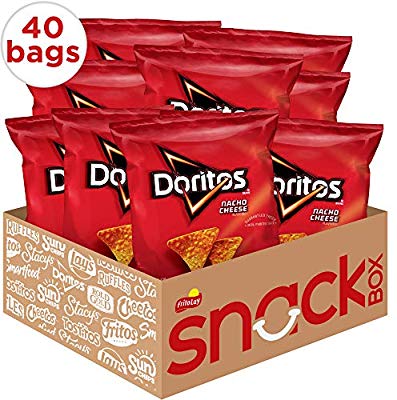 Doritos Nacho Cheese Flavored Tortilla Chips, 1 oz (Pack of 40) $11.18