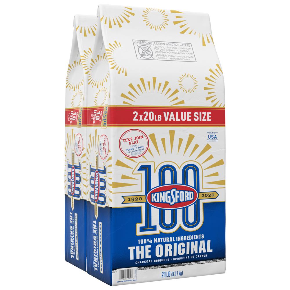 Kingsford 20 lbs. Original Charcoal Briquettes (2-Pack) $16.88