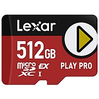 Lexar 512GB Play PRO microSD Express Card $90.08