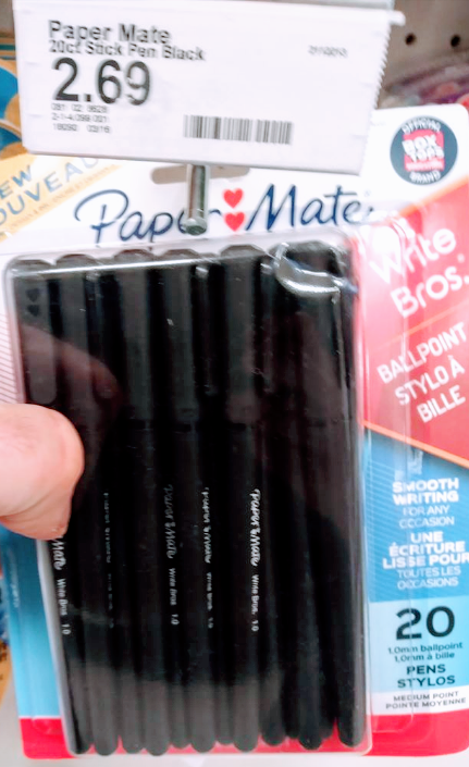 $2.69 20-PACK Paper-Mate Ballpoint 1.00 mm Pens. In-store YMMV & online