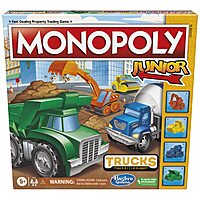 Prime Day - Monopoly Junior Trucks Edition Board Game for Kids Ages 5+, 2-4 Player Kids Games (Amazon Exclusive) $8.99