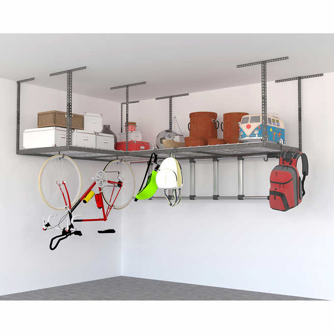 Costco: (Membership Required) SafeRacks Overhead Garage Storage Combo Kit, Two 4 ft. x 8 ft. Racks, 18-piece Deluxe Hook Accessory Pack for $239.99. Free Shipping.