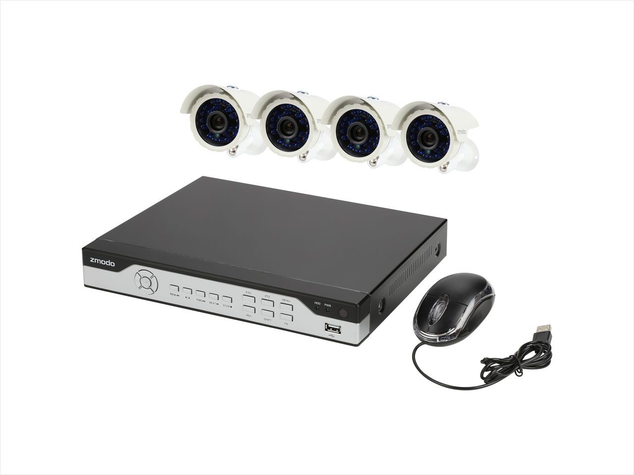 Zmodo ZM-I8YB4 8 Channel H.264, 960H DVR Security System ...