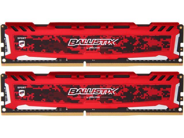 Crucial 32GB (2x 16) Ballistix Sport LT DDR4 3200 Desktop RAM kit $125 AC @Newegg 16GB (2x 8) $62 AC