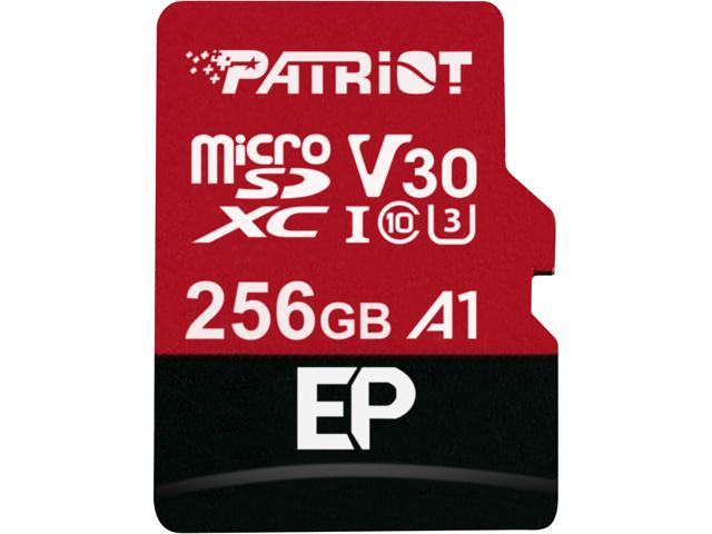 Patriot Memory 256GB EP Series MicroSDXC U3, A1, V30. 4K Memory Card with Adapter @Newegg $30