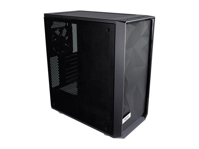 Fractal Design Meshify C Black High-Airflow Compact Dark Tint Tempered Glass Mid Tower Case @Newegg $86