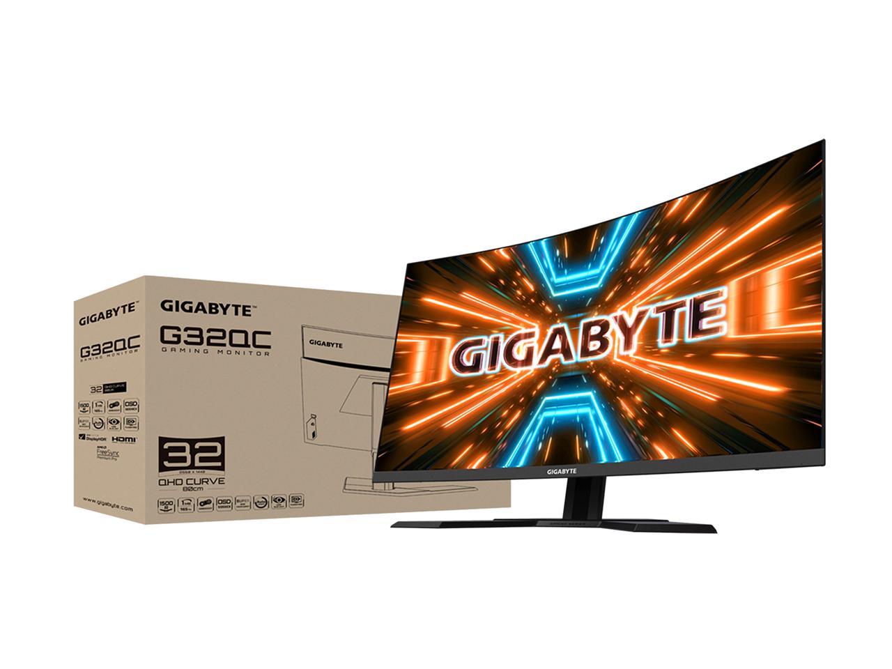 GIGABYTE G32QC 32" 165Hz WQHD VA 1500R Monitor @newegg $315