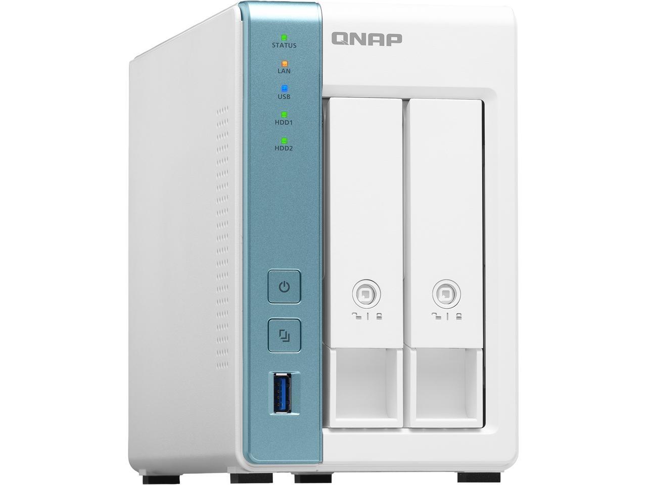 QNAP 2-Bay Diskless Personal Cloud NAS TS-231K-US @Newegg $149