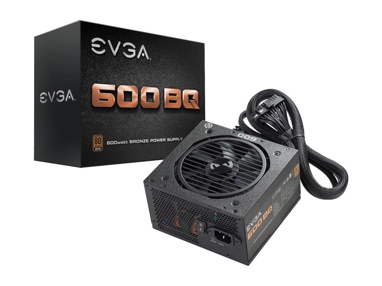 600W EVGA 600 BQ 80 Plus Bronze Semi Modular Power Supply $42.75AC @Newegg (450W BR / $34 AR)