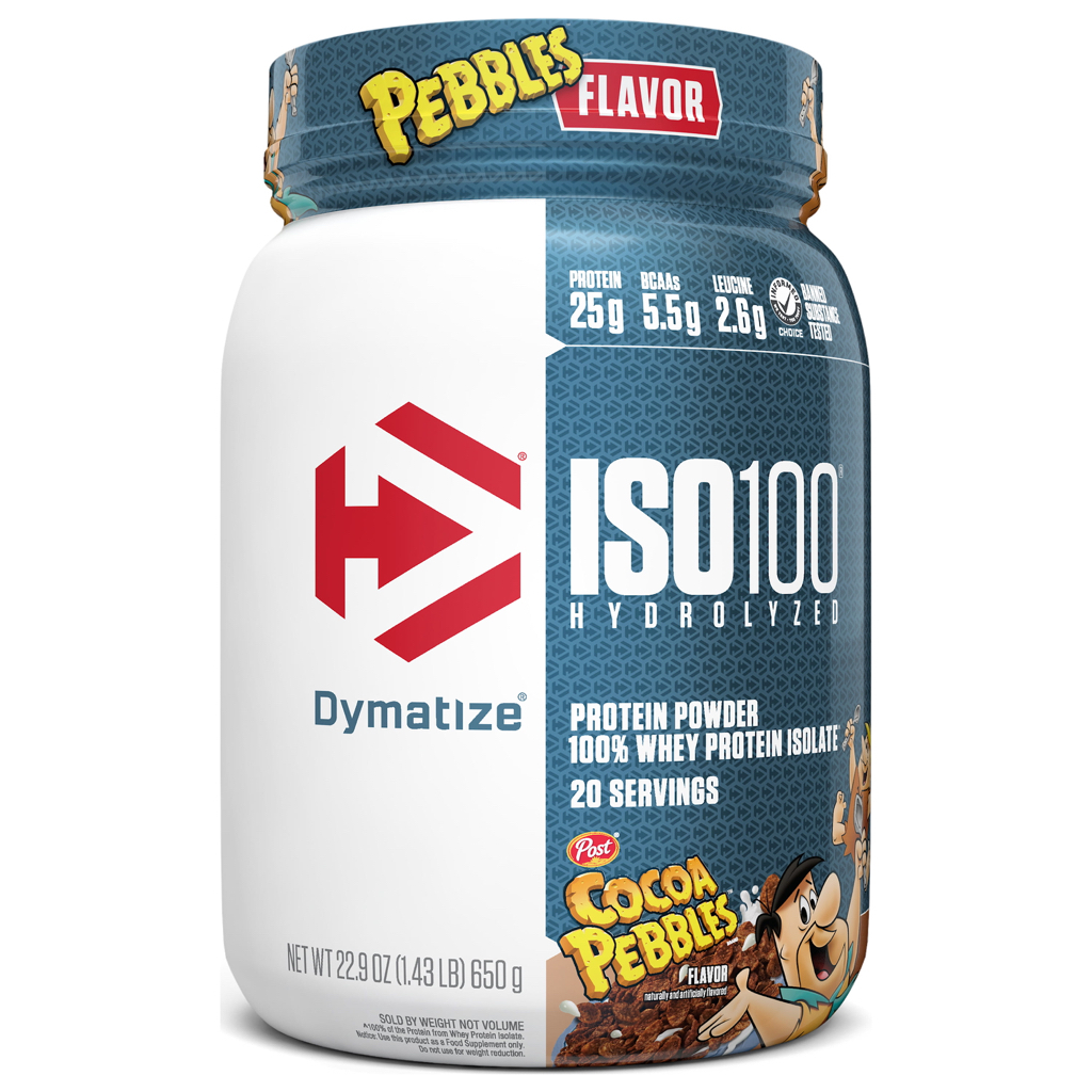 Dymatize ISO100 Hydrolyzed Whey Isolate Protein Powder, Cocoa Pebbles ...