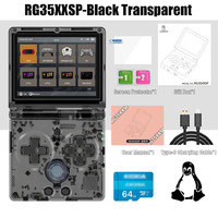 Anbernic RG35XXSP Clamshell Retro Game Emulation Handheld w/ 64GB microSD Card