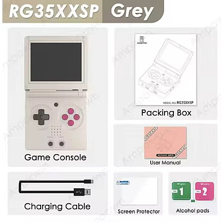 Anbernic RG35XXSP Clamshell Retro Game Emulation Handheld w/ 64GB microSD Card - $35.69 + Free Shipping @ AliExpress