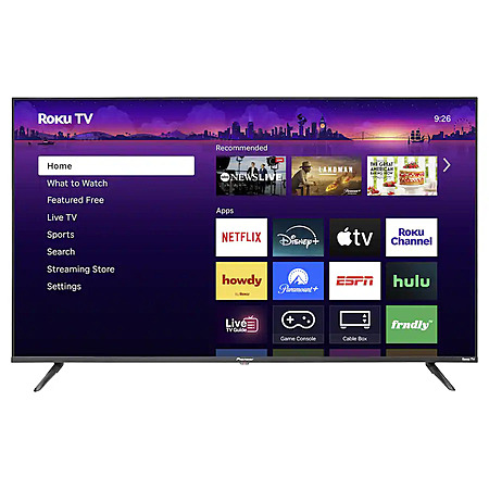 Pioneer 4K UHD Roku Smart LED TVs: 65" $250, 55"