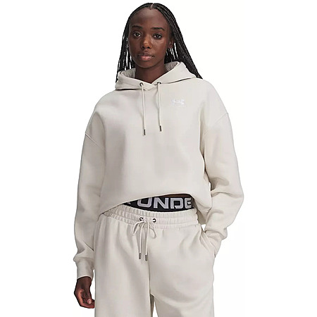Under Armour Women's Icon Fleece Oversized Hoodie: Black $14.25, White $13.50 + Free S&H