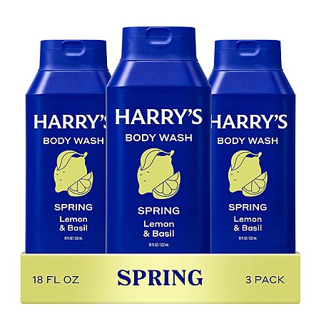 3-Pk 18-Oz Harry's Men's Body Wash (Various) from $11.85 w/ S&S