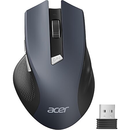 Acer Ergonomic 2.4GHz 1600DPI Wireless Mouse w/ Receiver (Black)