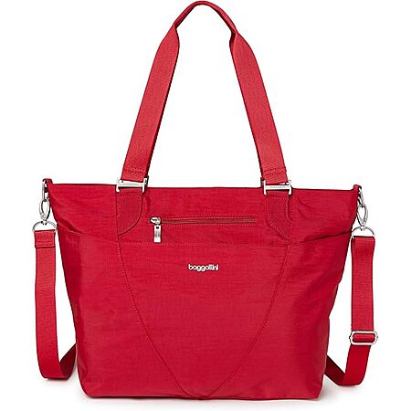 Baggallini Avenue 12" x 18" Tote Bag w/ 13" Laptop Pocket (Red) $20 + Free S&H w/ Prime