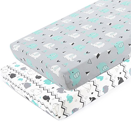 Pack n Play Stretchy Fitted Pack n Play Playard Sheet Set-Brolex 2 Pack Portable Mini Crib Sheets,Convertible Playard Mattress Cover ($12.59 + Amazon Prime Free Shipping)