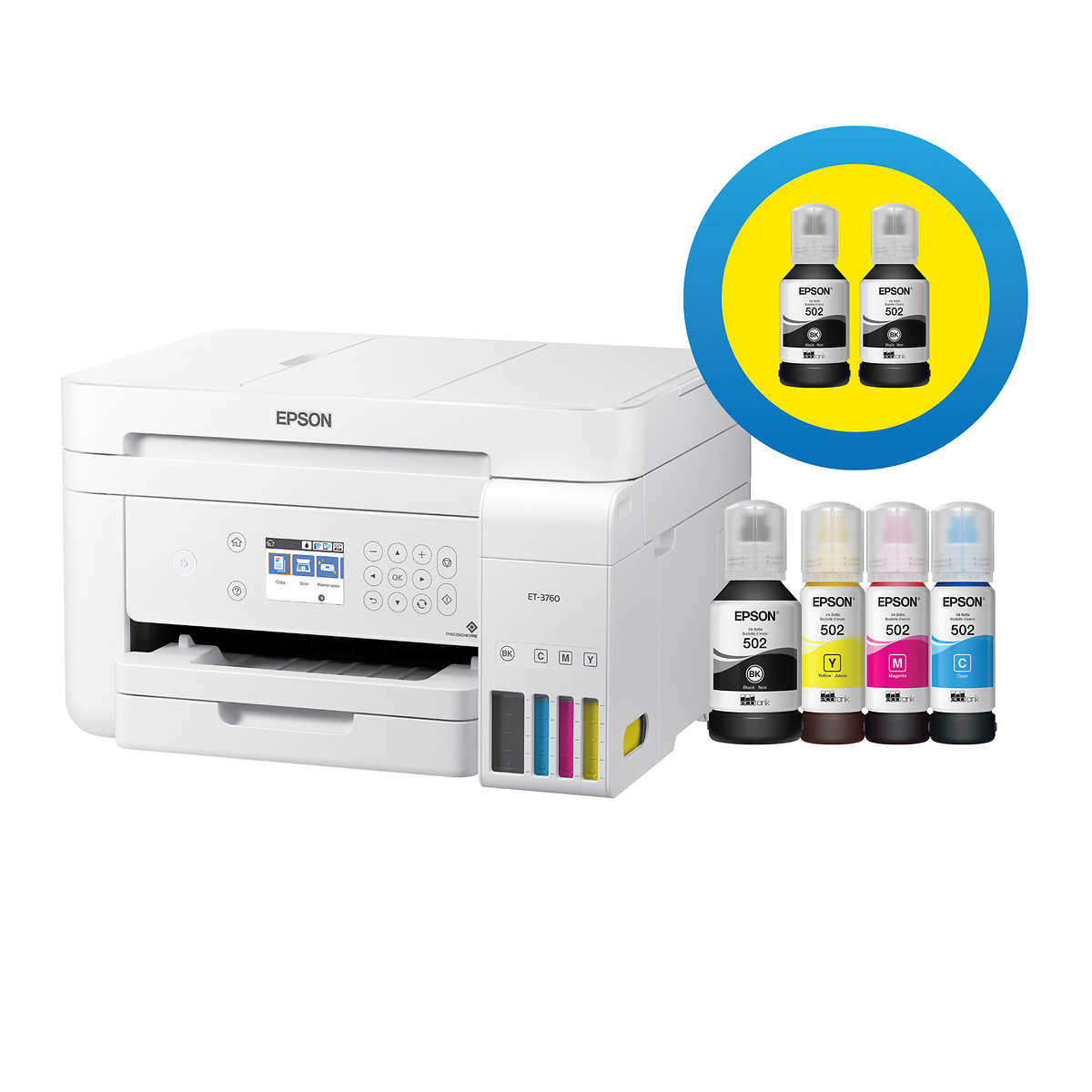 Epson EcoTank 3760SE With Two Bonus Black Ink Bottles $279.99