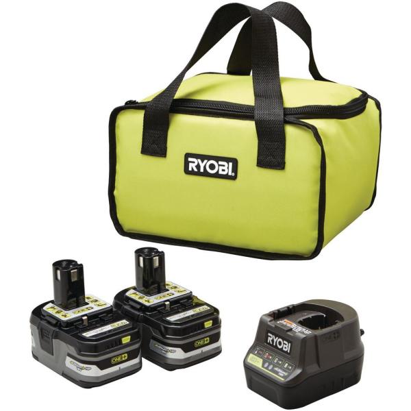 Save 34% 2x RYOBI 3.0 Ah Lithium  Batteries and 1x 18 Volt Charger and Carrying Case $99