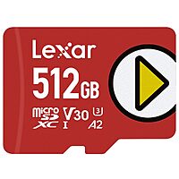 512GB Lexar PLAY UHS-I U3 V30 A2 microSD Memory Card