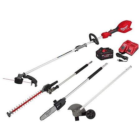 M18 FUEL 18V 16 in. Brushless Cordless QUIK-LOK String Trimmer 8.0 Ah FORGE Kit w/ Pole Saw, Hedge Trimmer, Edger $499.00