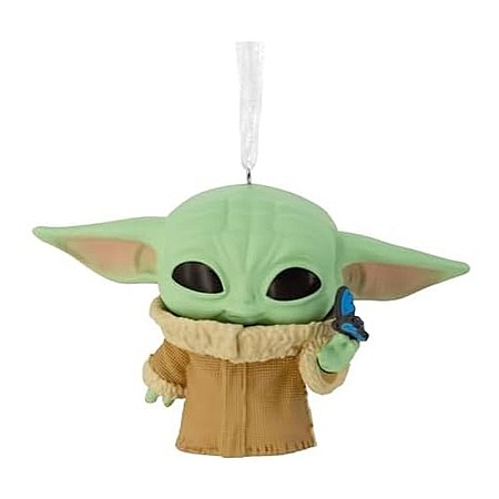 Hallmark Star Wars Mandalorian Funko POP! Ornament (Grogu w/ Butterfly) $1 + Free Shipping w/ Prime