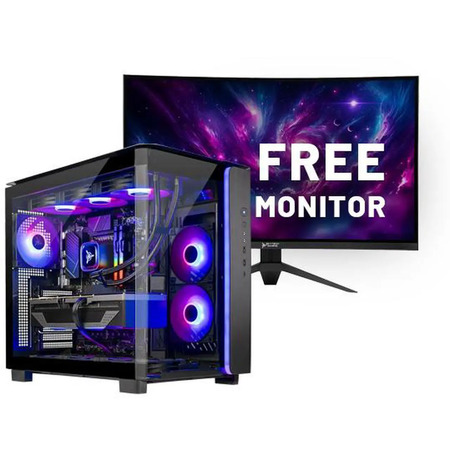 Skytech King 95 Gaming PC Desktop: Ryzen 7 7800X3D, RX 7800XT, 1TB SSD, 32GB DDR5, 850W + Free 27" QHD+ 180Hz Gaming Monitor $1399.99