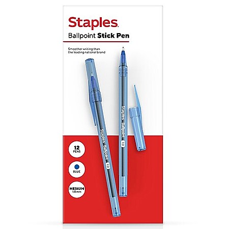 Staples: Get a Box of 12 Ballpoint Pens and a FREE Staples 'Easy ...