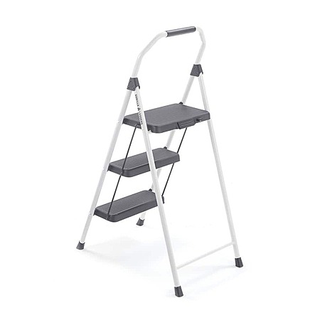 Gorilla Ladders 3-Step Compact Steel Step Stool Type II Duty Rating ...