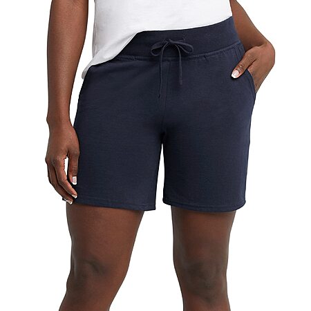 Amazon: Hanes Women's Jersey Pocket Shorts, 7" Inseam - various colors & sizes - $5.55+ (75% off)