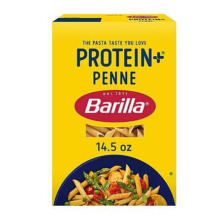12-Pk 14.5-Oz Barilla Protein+ Penne Pasta $2.70 w/ S&S