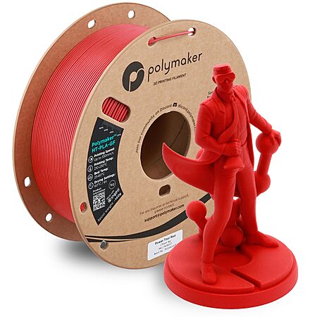 1kg 1.75mm Polymaker HT-PLA-GF Filament (Red or Green) from $9 w/ S&S