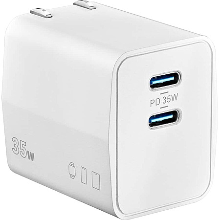 Insignia 2-Port up to 35W USB-C Port Wall Charger