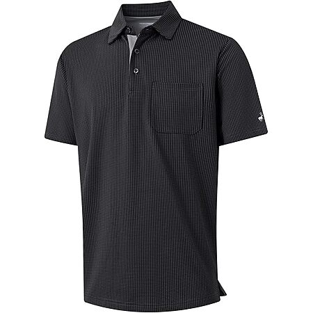Rouen Men Dry Fit Performance Moisture Wicking Casual Pocket Collared Polo Shirts