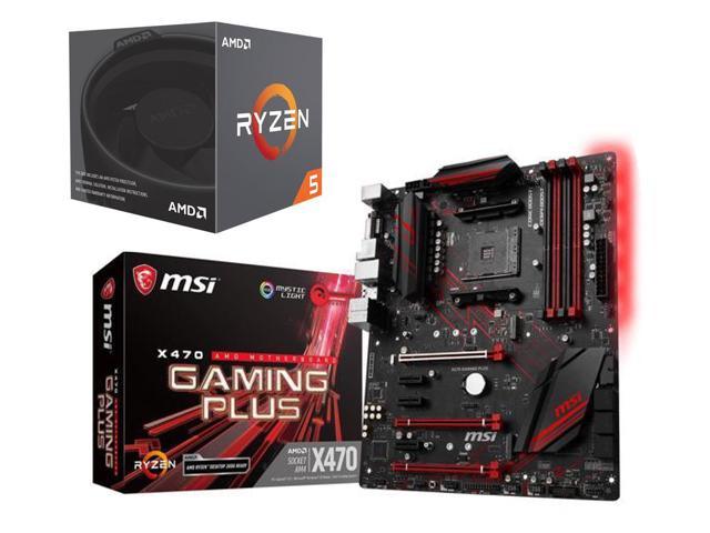 AMD Ryzen 5 2600X + MSI Performance Gaming X470 Gaming Plus + 2 Games $238.98 AC at Newegg