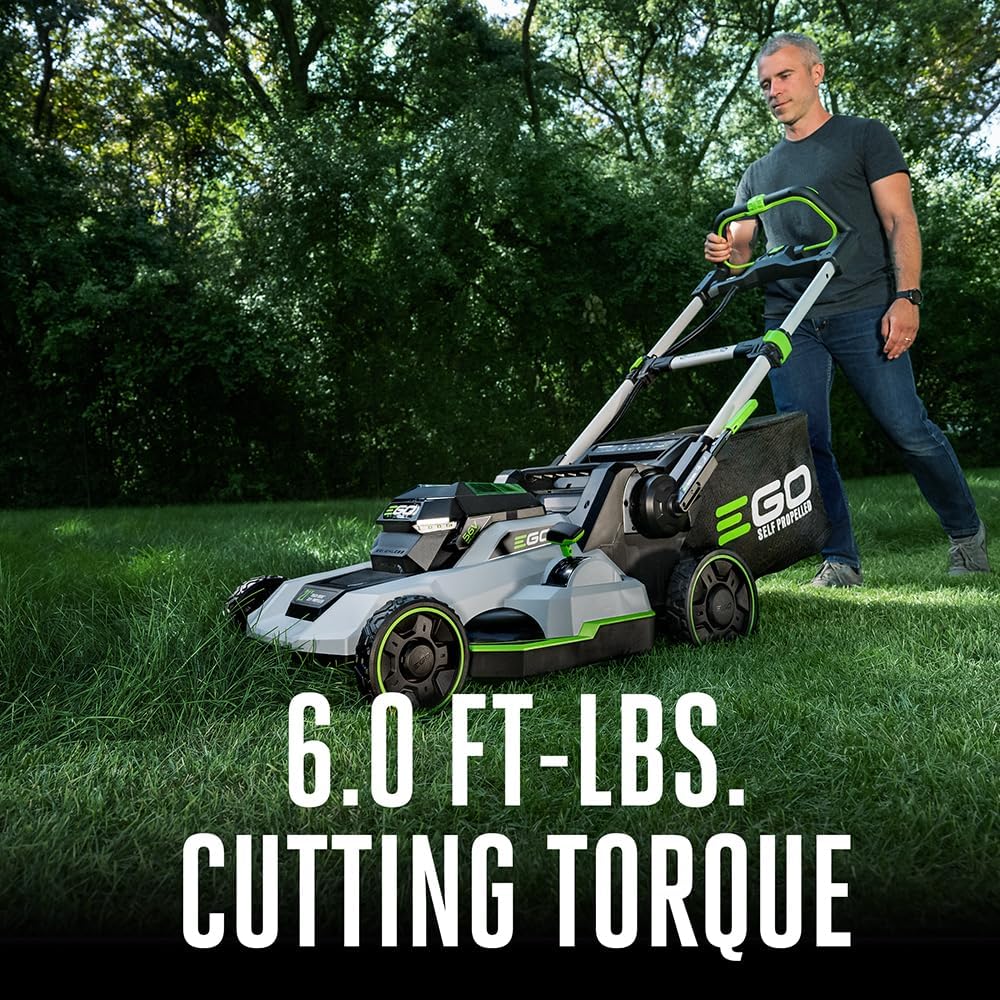 21 EGO Power LM2125SP 56 Volt Lithium ion Cordless Self Propelled Lawn Mower w Touch Drive 7.5Ah Battery and Rapid Charger Free Shipping 419