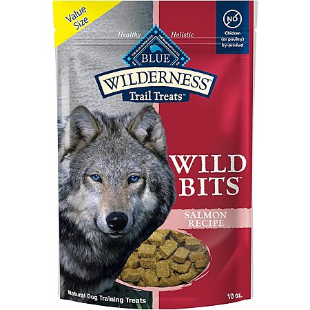 Blue Buffalo Dog Treats: 10-Oz Wilderness Trail Treats Wild Bits Training Treats $6.49, 36-Oz Nudges Jerky Cuts $12.99 & More w/ S&S + Free Shipping w/ Prime or on $35+