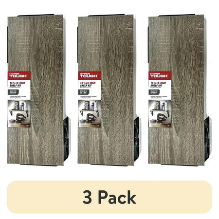 3-Pack of Rustic Gray Wood Shelves Just $12.97!