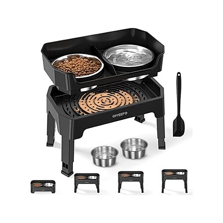 3-in-1 Oiyeefo Dog Bowl Stand for $23.99!