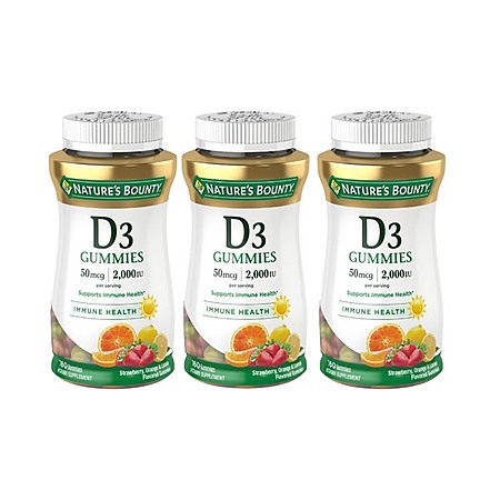 Prime Members: Nature's Bounty Vitamin D3 Gummies for $16.99!