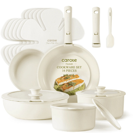 61% Off Carote 16-Piece Cookware Set!